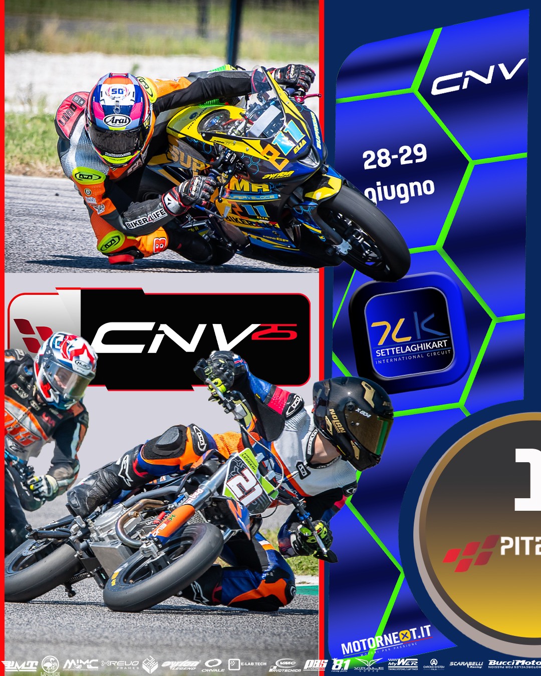 MOTO CNV GP3 7 LAGHI KART 26.29 GIUGNO 2025