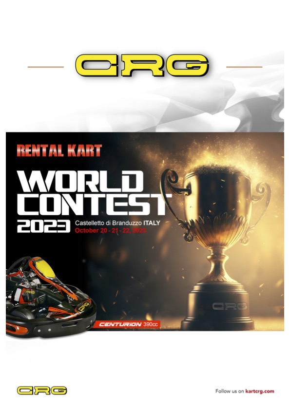 CRG WORLD CONTEST OCTOBER, 20.21.22 2023 - RENTAL KART