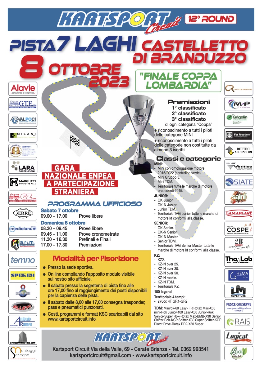 FINALE COPPA LOMBARDIA 8 OTTOBRE 2023